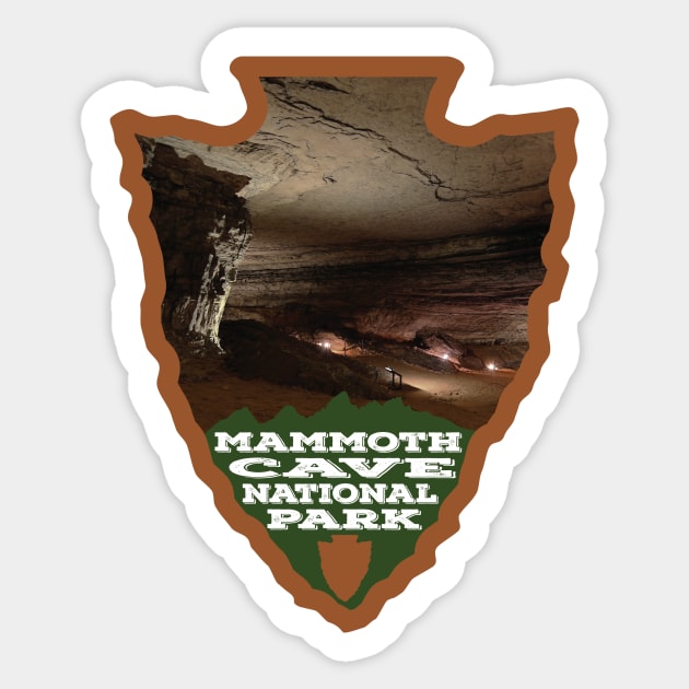 Mammoth Cave National Park arrowhead Sticker by nylebuss